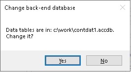 Link to encrypted Access data tables