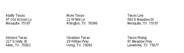 Access Log for sales and marketing McKinney Fort Worth TX