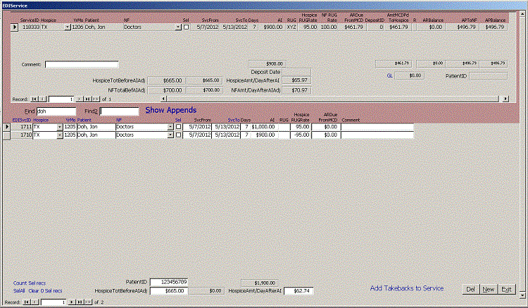 EDI Import for Nursing Facility Access 
                     Accounting Database in Lewisville, Tyler  and Dallas, TX