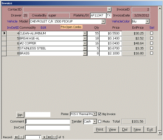 scrap-metal-point-of-sale-pos-app-invoice-form