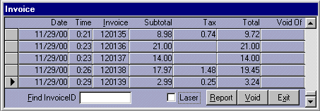 Microsoft Access Point of Sale POS Invoice Form