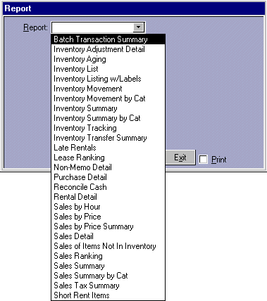 Report Form