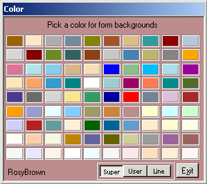 Change Access form colors