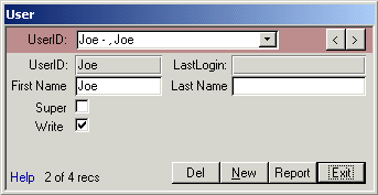 Edit users and change passwords