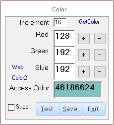 MS Access Color form to let users choose form color