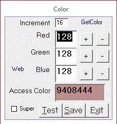 Set form background colors for normal and super users on POS system