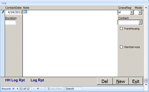 Nonprofit Social Service Charity Case Worker Log in Texas